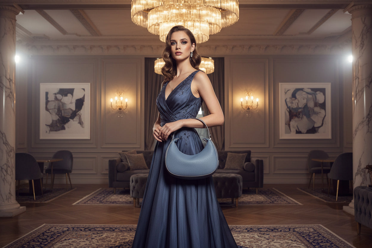 Elegante Damen Handtasche - Schwarz