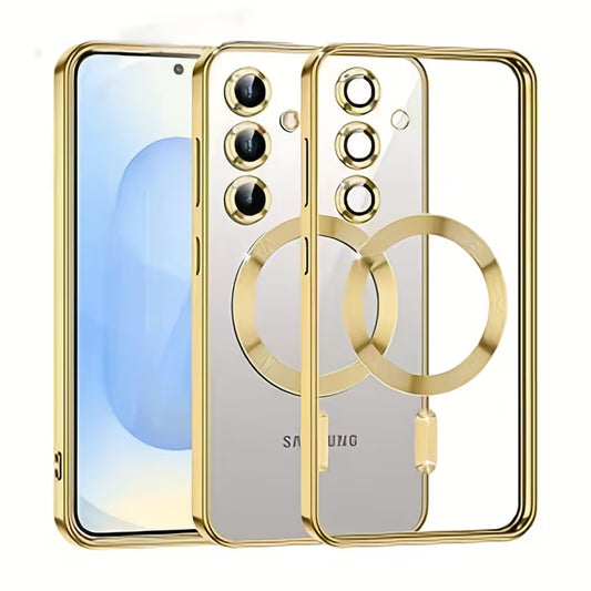 Handyhülle für Samsung S26 Ultra – Magnetisch | Goldfarben mit Objektivschutz